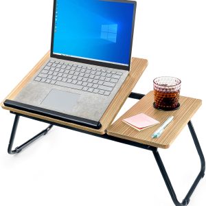Vassoio da Letto Ergonomico unycos – Tavolo Pieghevole Regolabile per Pasti e Lettura
